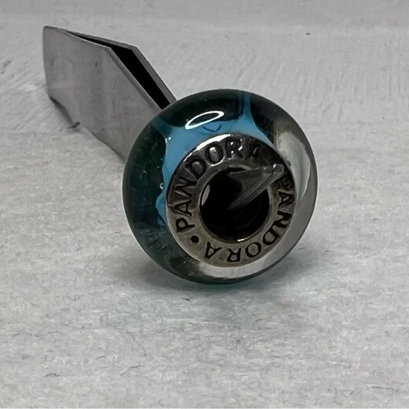 Pandora Turquoise Looking Glass Murano Charm - Picture 5 of 6